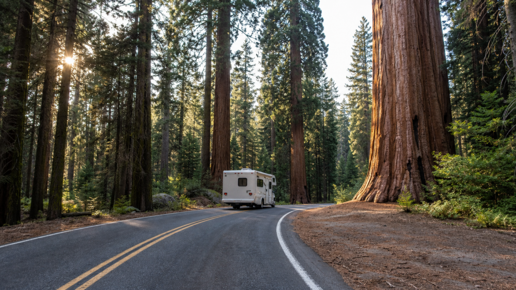 RV route planner cover for Sequoia and Kings Canyon National Parks